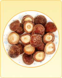 Frozen mushrooms